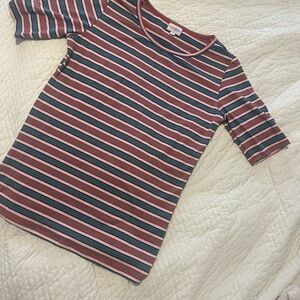 LulaRoe Striped Multicolor Women's Top NWOT